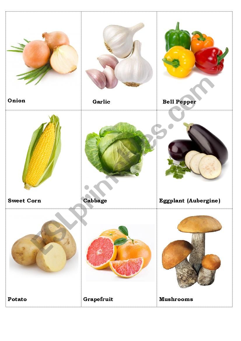 Fruits, Vegetables, Berries (part 5)