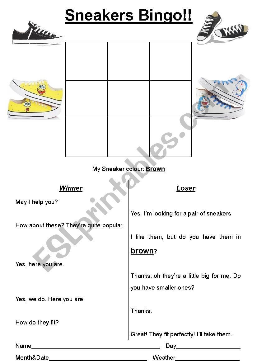 bingo sneakers