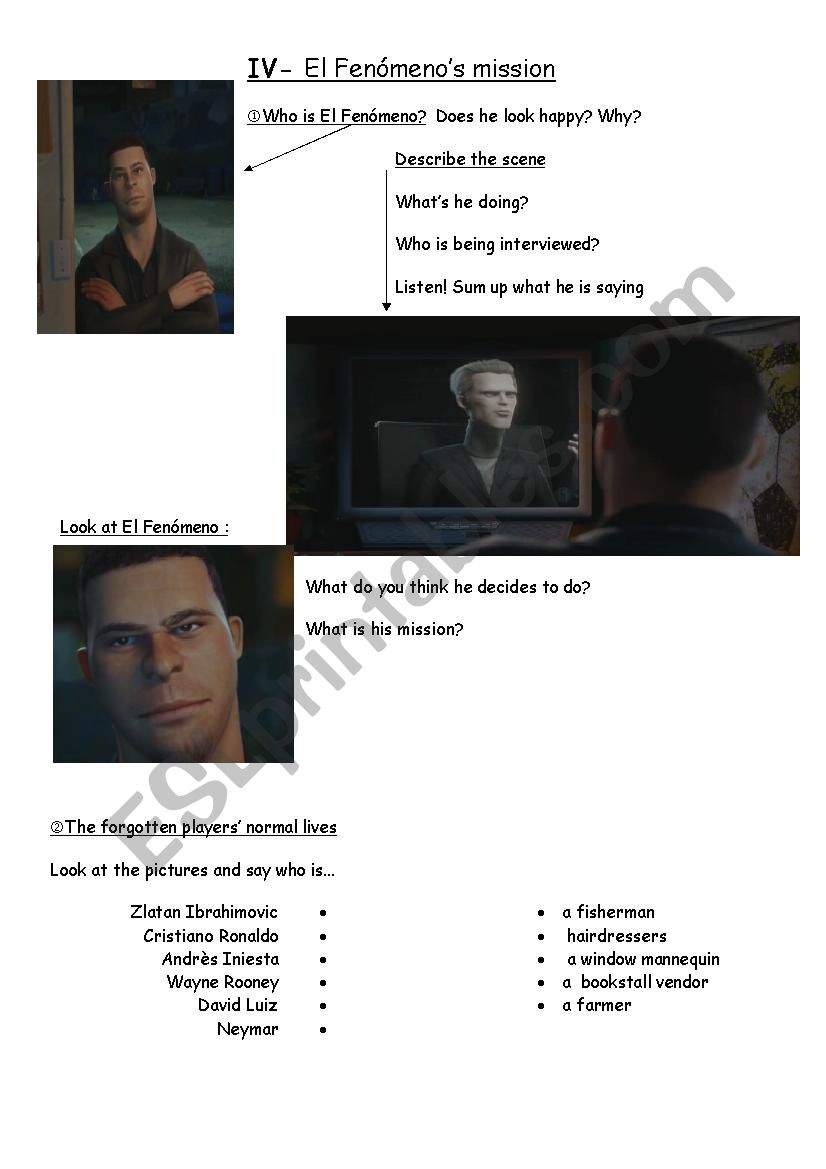 the last game worksheet nÂ°2 worksheet