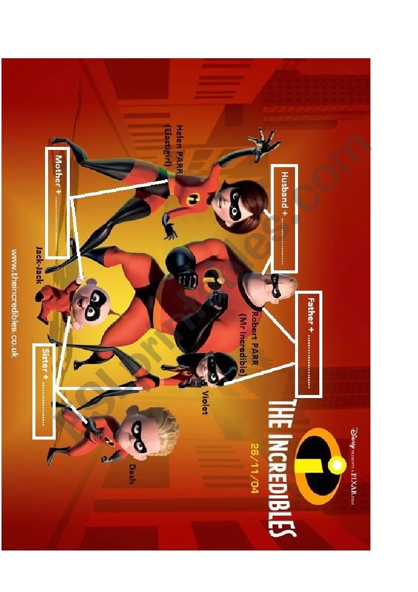 Film The Incredibles + Family Links