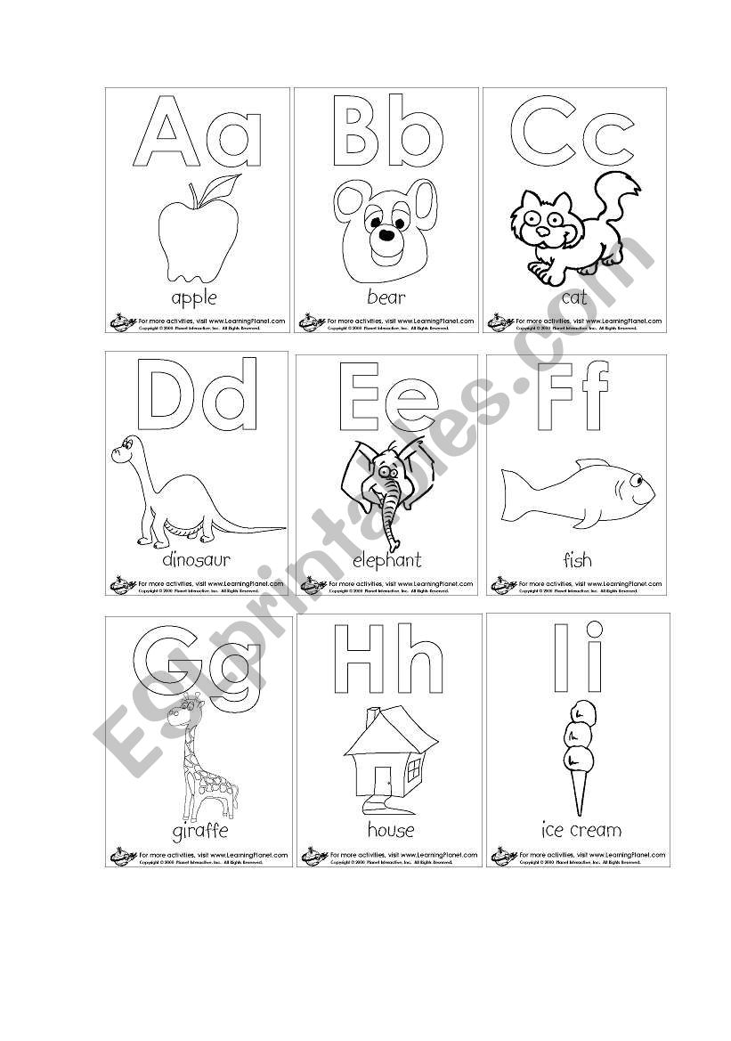 the alphabet worksheet