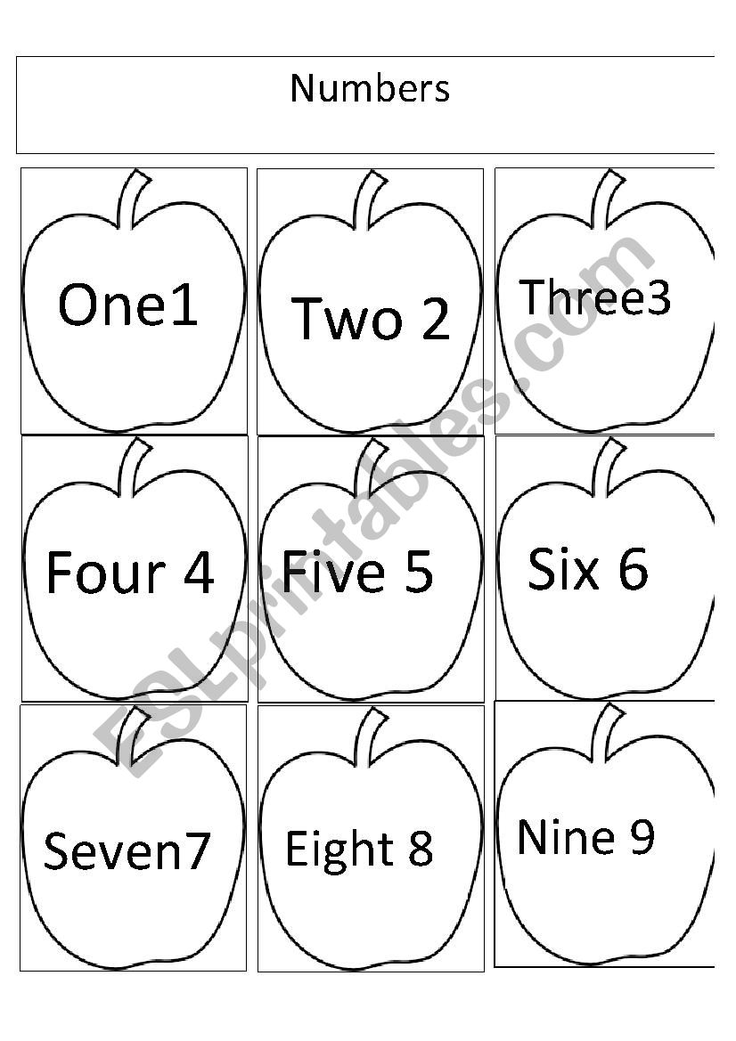 Numbers worksheet