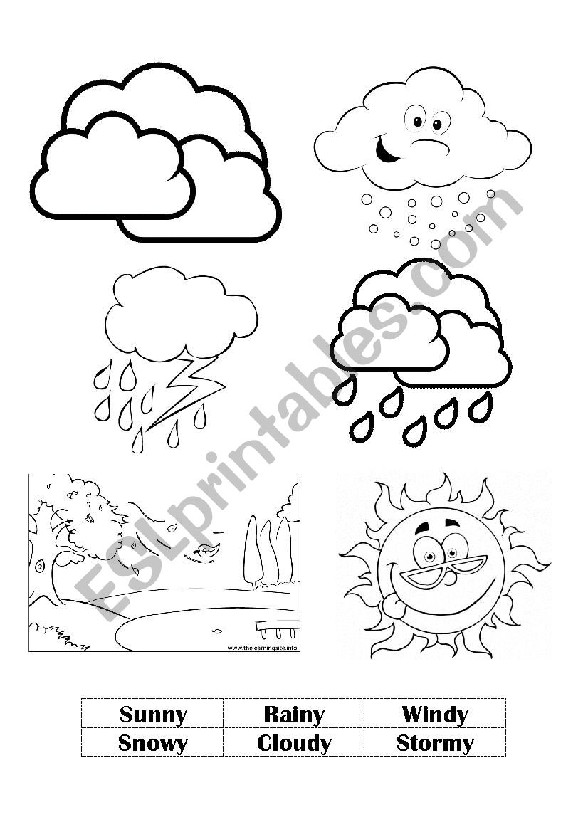 The Weather Pictures worksheet