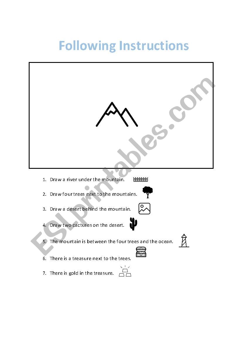 Follow Instructions worksheet