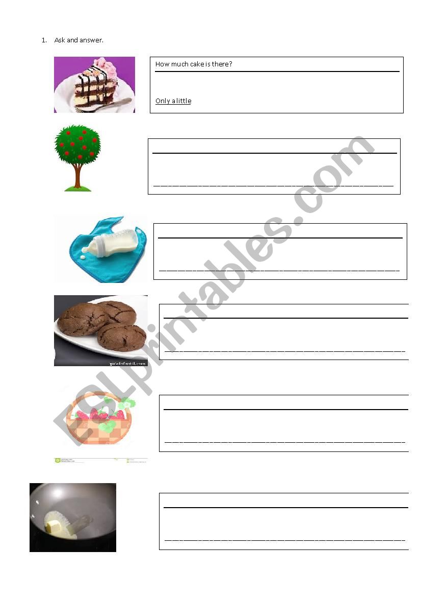 Little and few worksheet