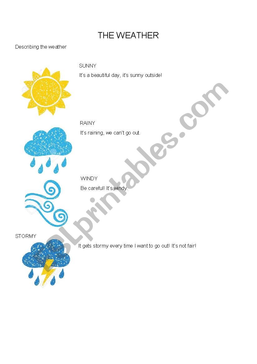 The Weather worksheet
