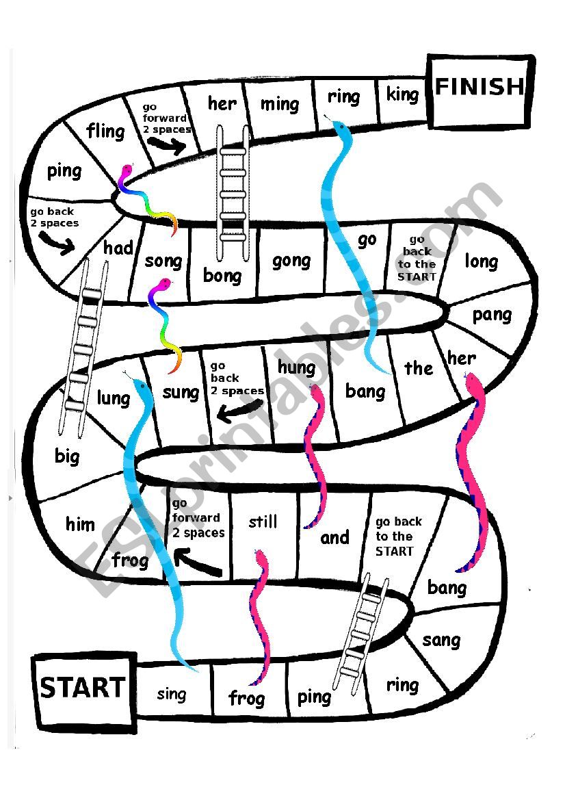 Snakes and Ladders board game NG blend