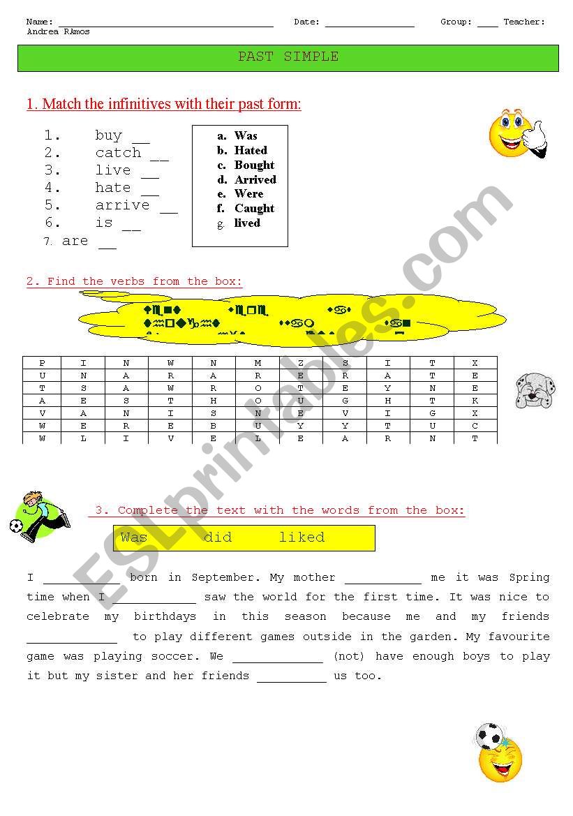 Past Simple worksheet