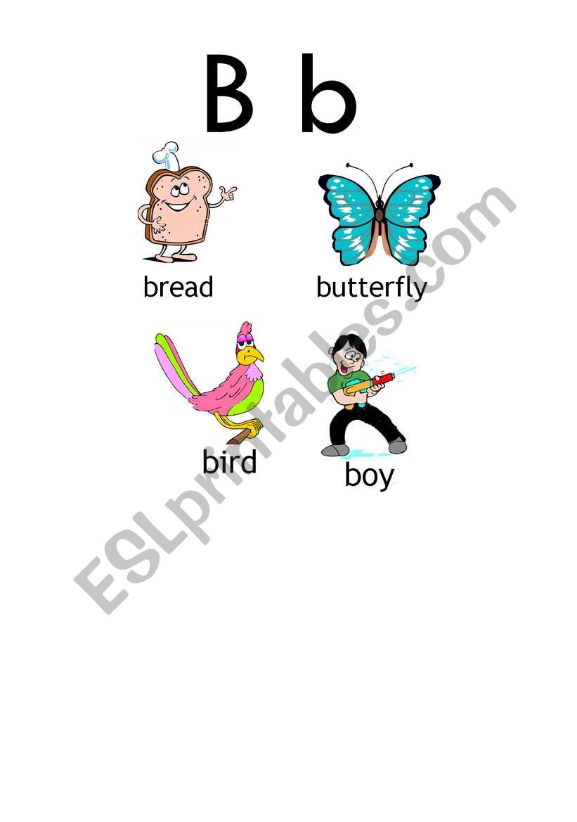 B words worksheet