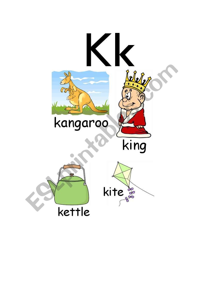 K words worksheet