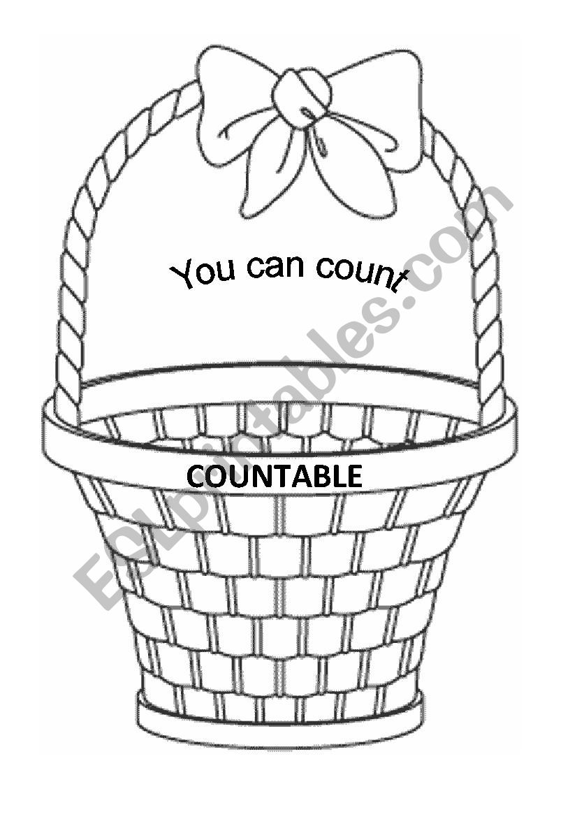food basket worksheet