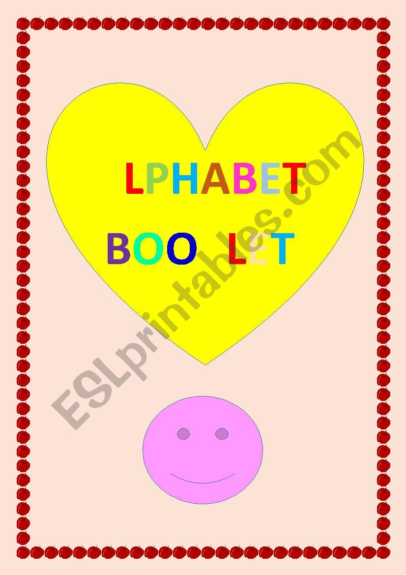 alphabet booklet worksheet