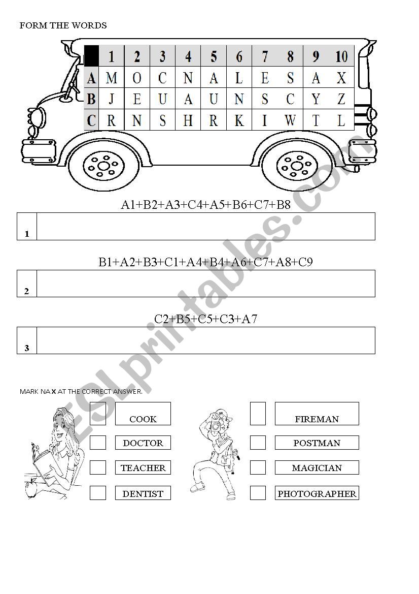 JOBS worksheet