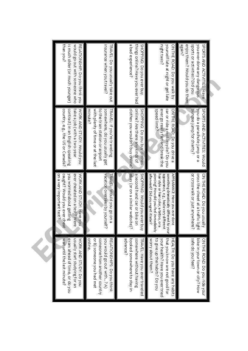 Are you a risk taker worksheet