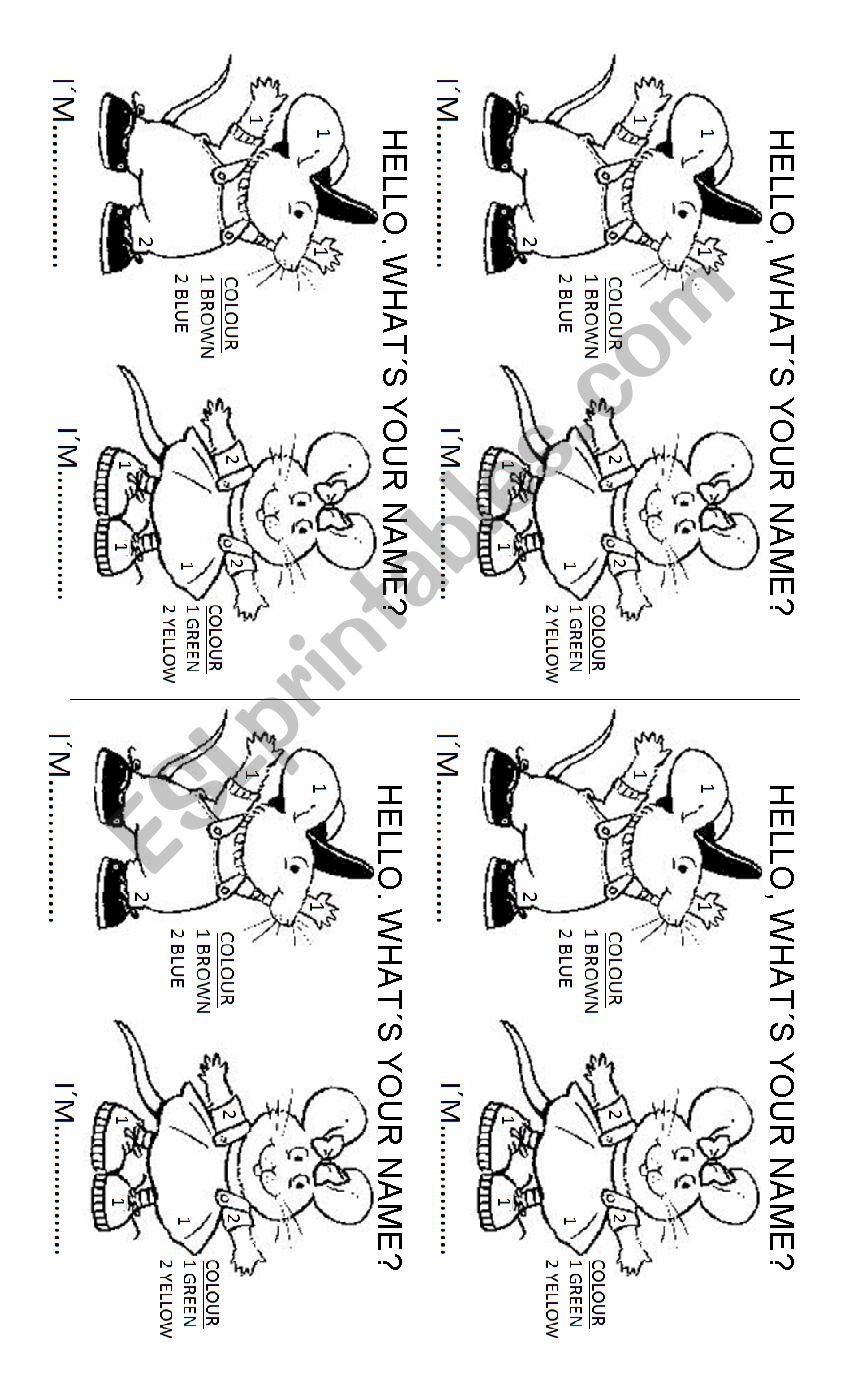 HAPPY HOUSE 1 UNIT LESSON 1 worksheet