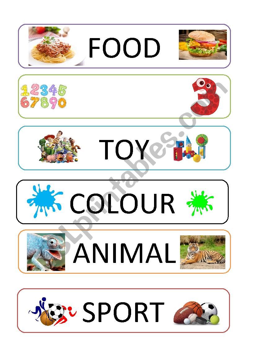 Whats your favourite...? worksheet