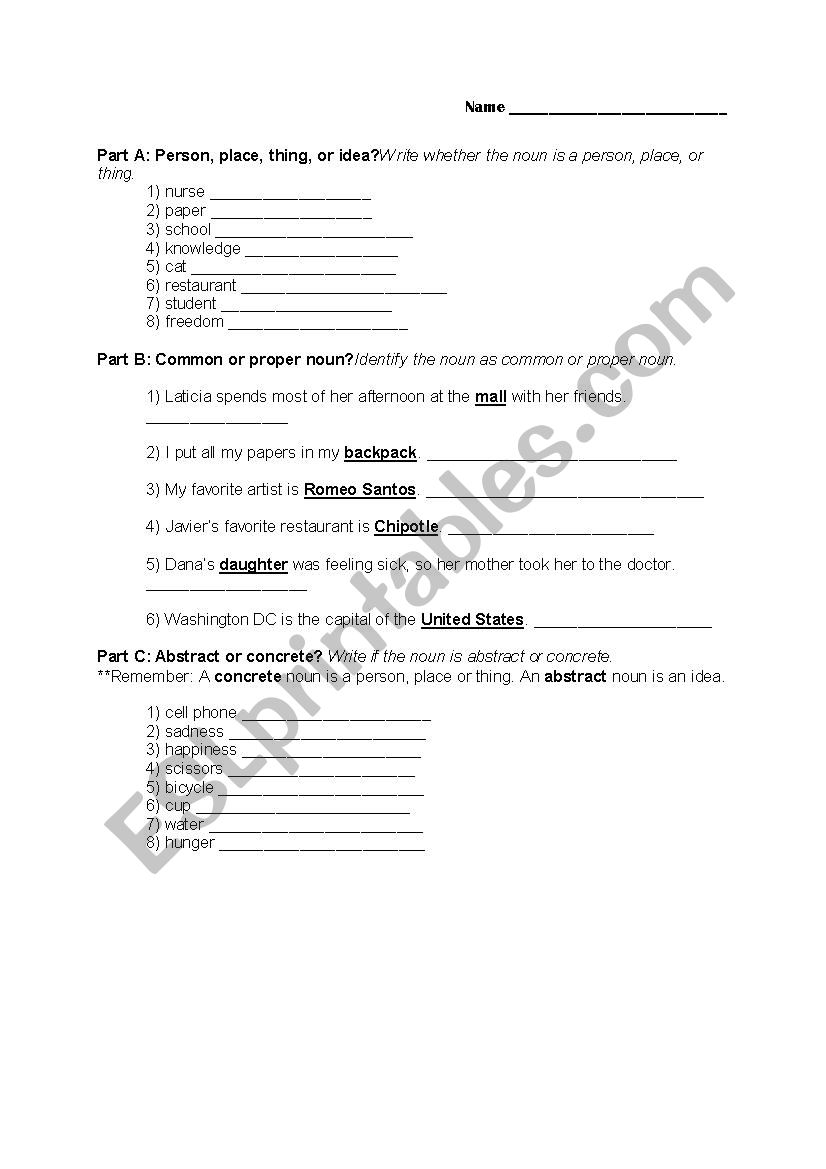 noun-practice-esl-worksheet-by-ksantamaria