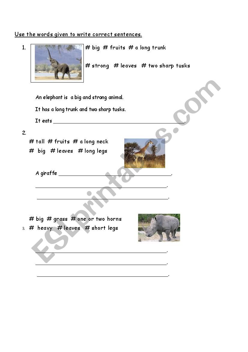 Guided Writing worksheet