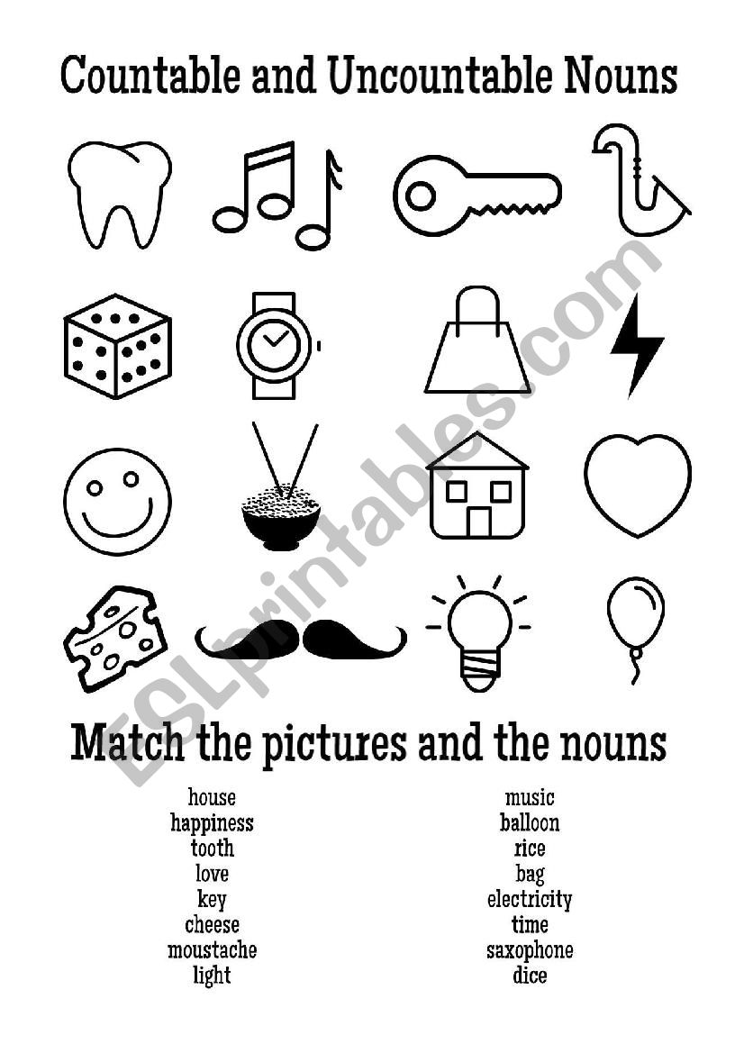 Countable and Uncountable Nouns