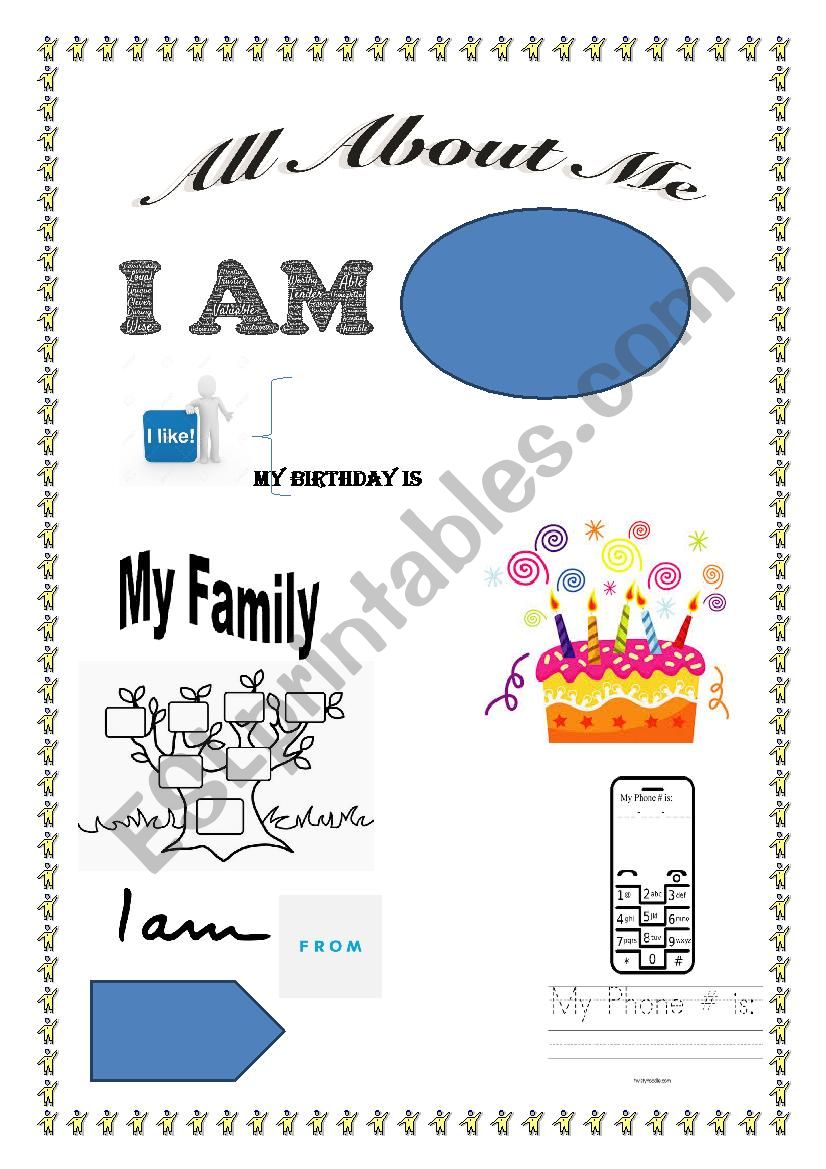 ALL ABOUT ME worksheet