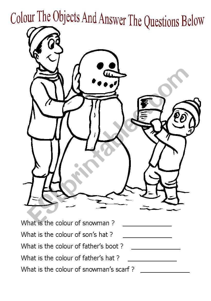 colour the objects and answer the question below