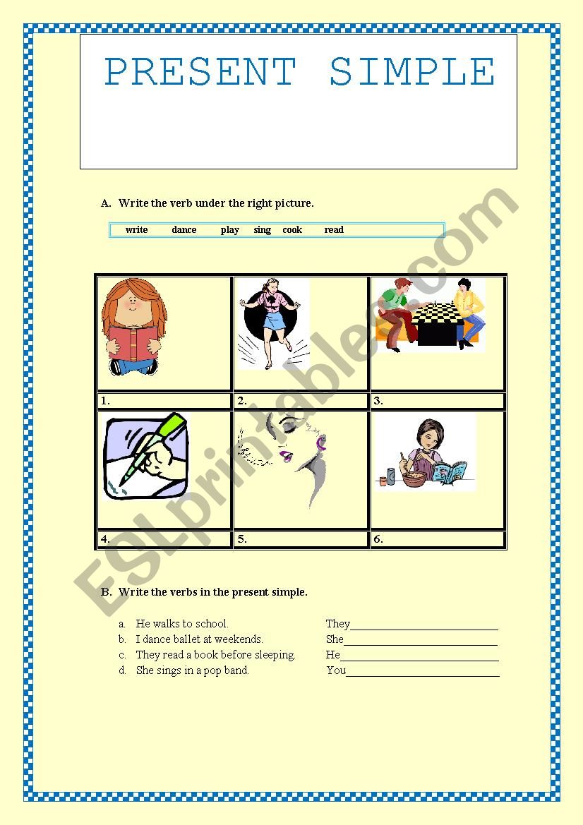 Present Simple worksheet