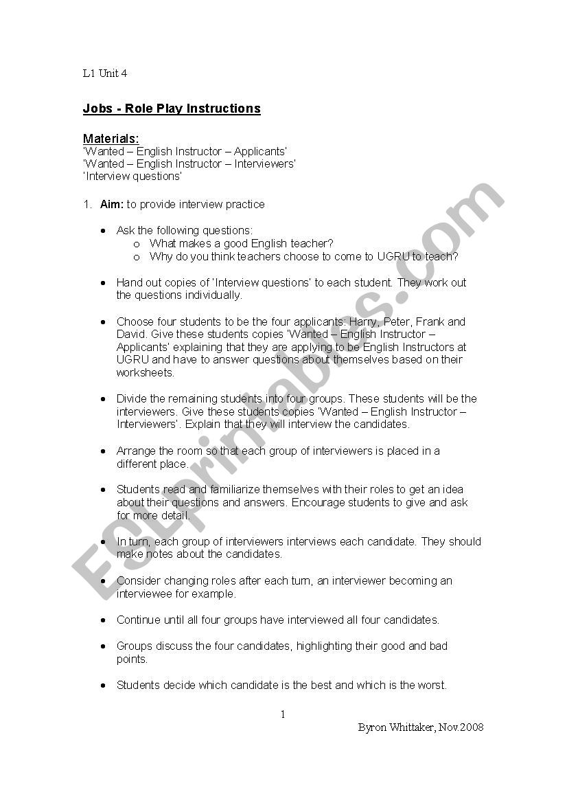 speaking activity  worksheet