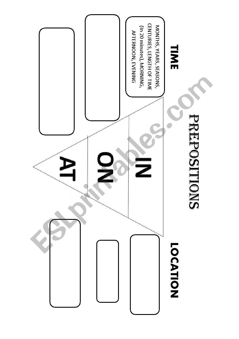 Prepositions of time worksheet