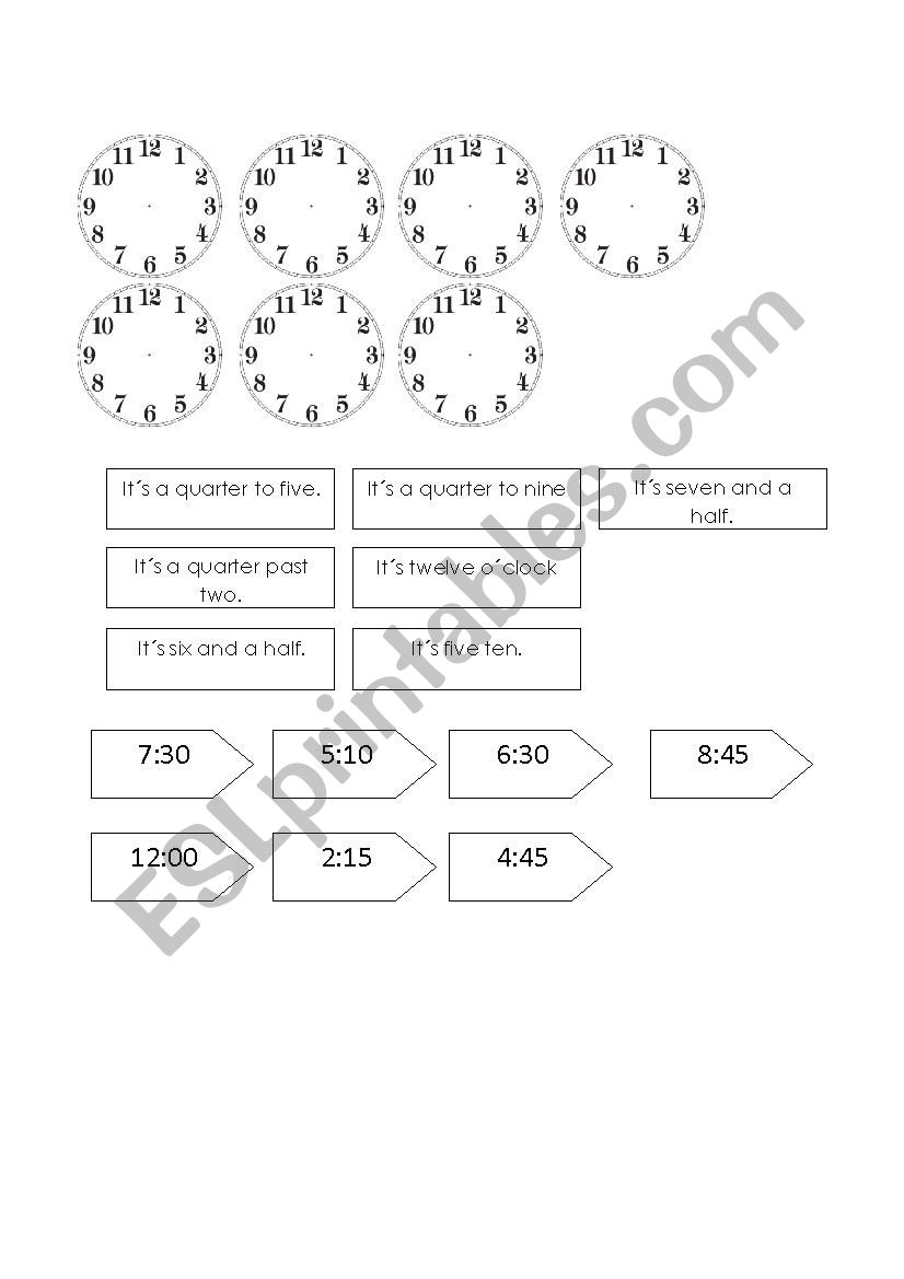 time worksheet