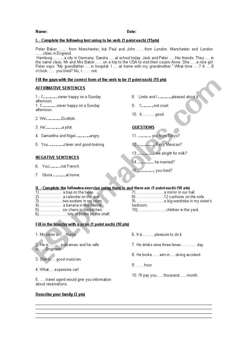 test 1 worksheet