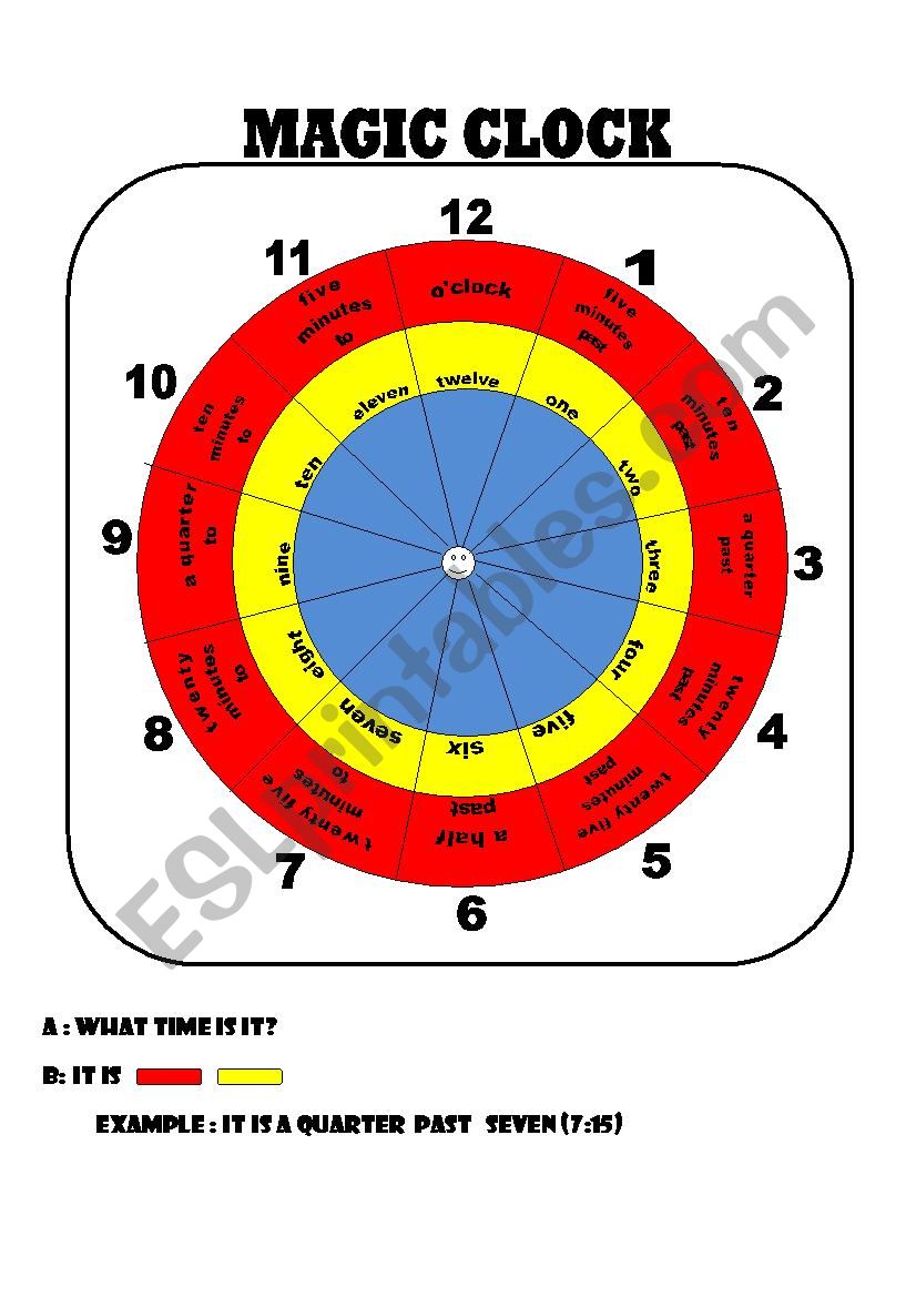 Learning Time in a minute worksheet