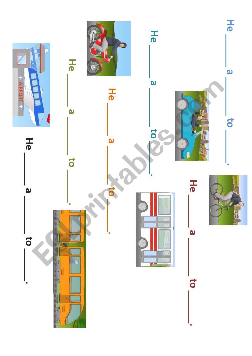 Transportation vocabulary Practice