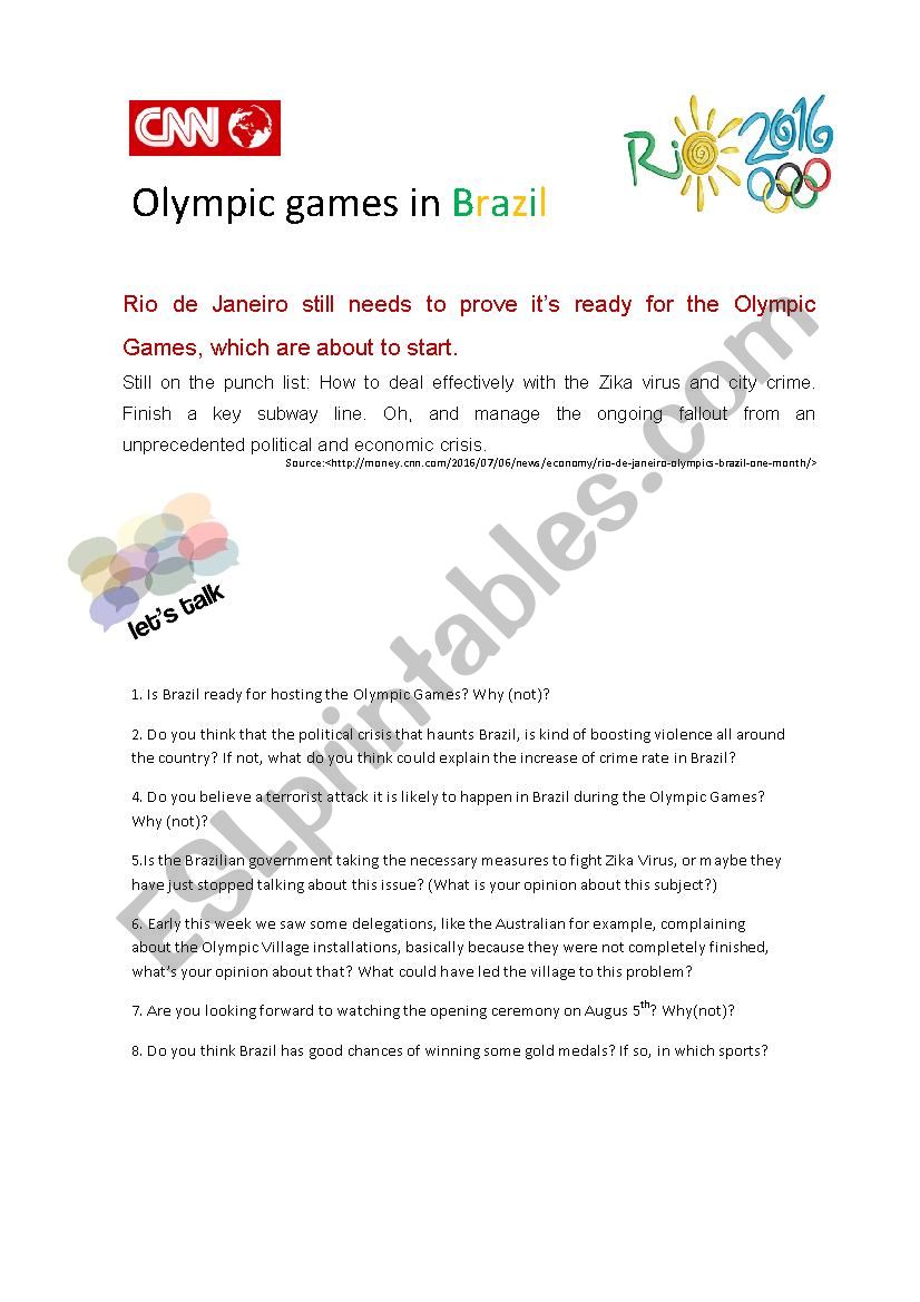 Conversation - Olympic games - Rio