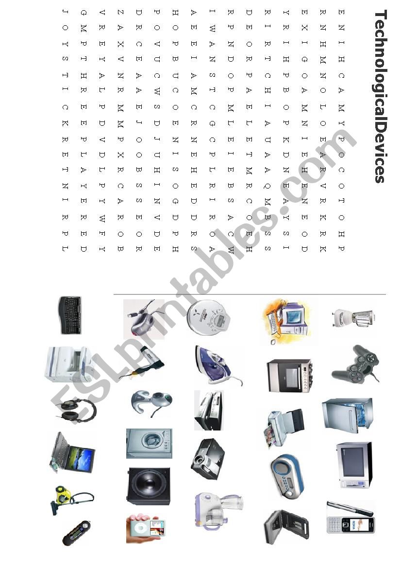 Technological Devices worksheet