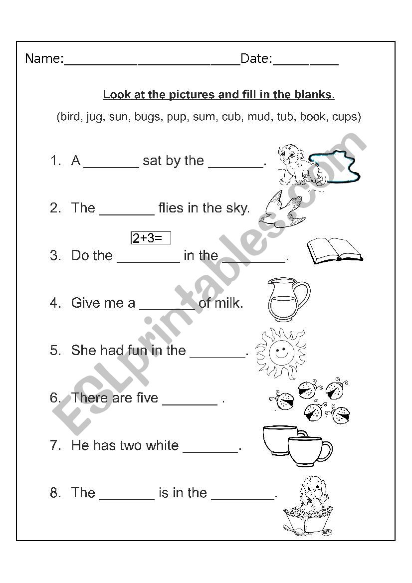 Look at the pictures and fill in the blanks using the given words