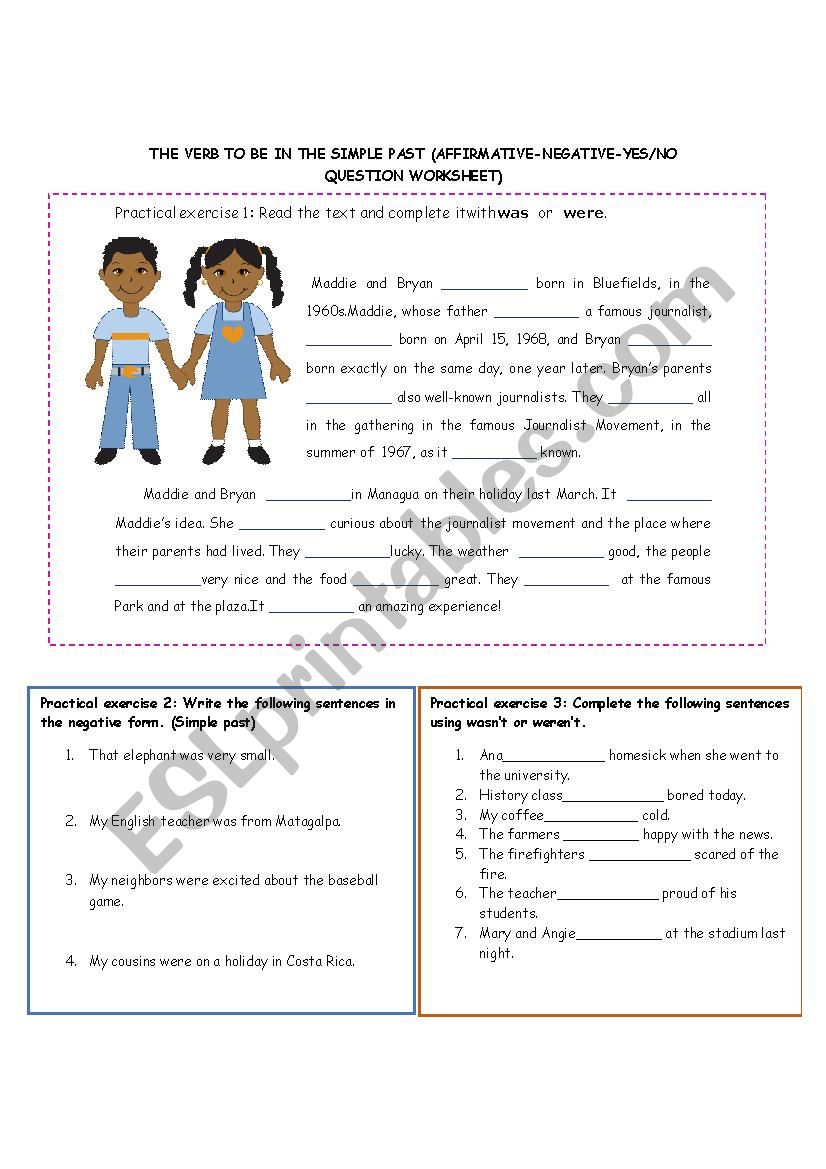 The verb to be  worksheet