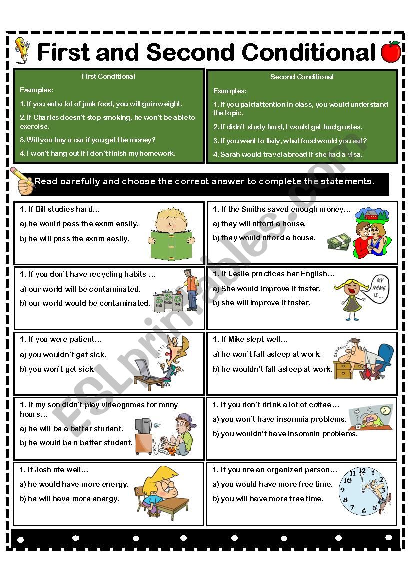 FIRST AND SECOND CONDITIONAL EXERCISE