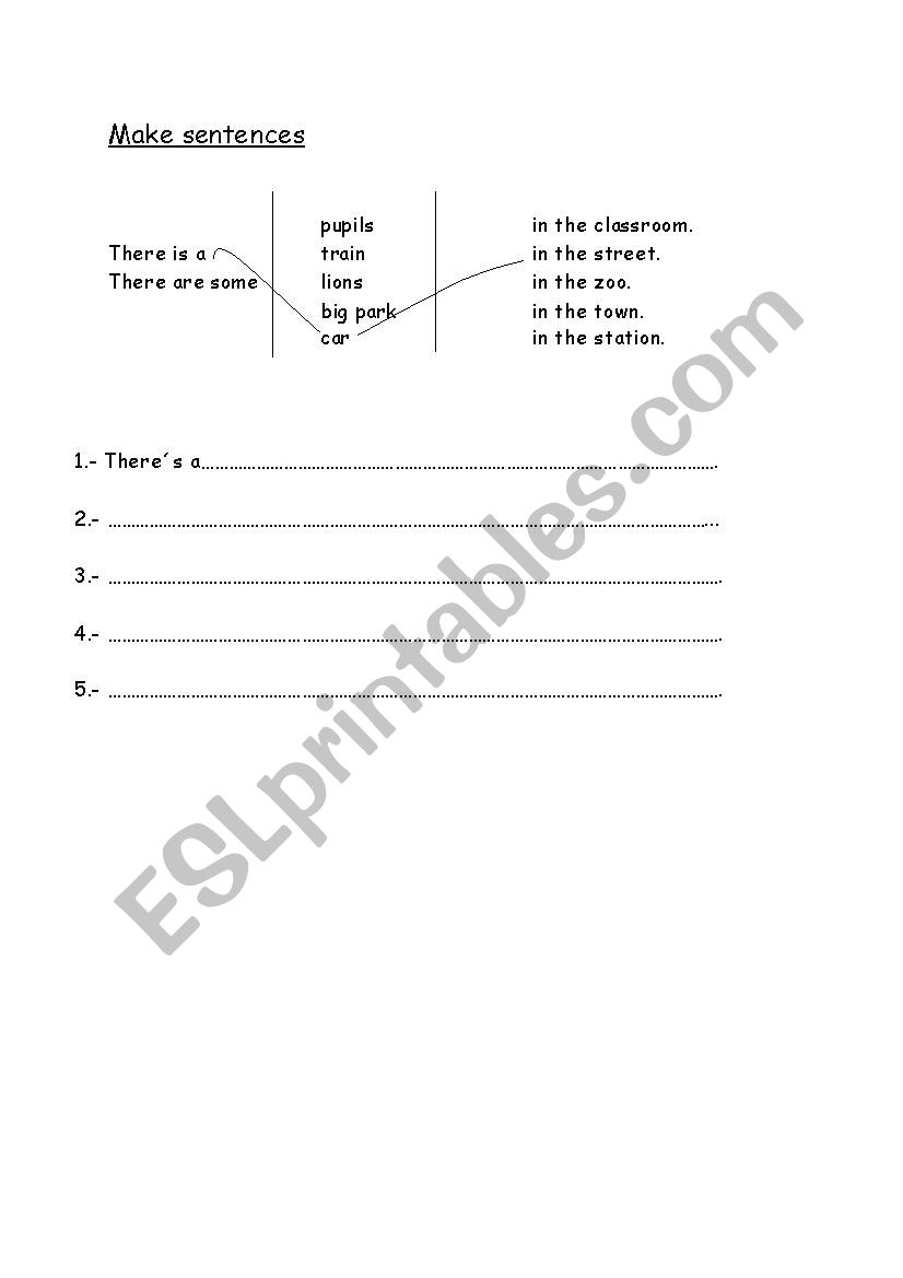 There is There are worksheet