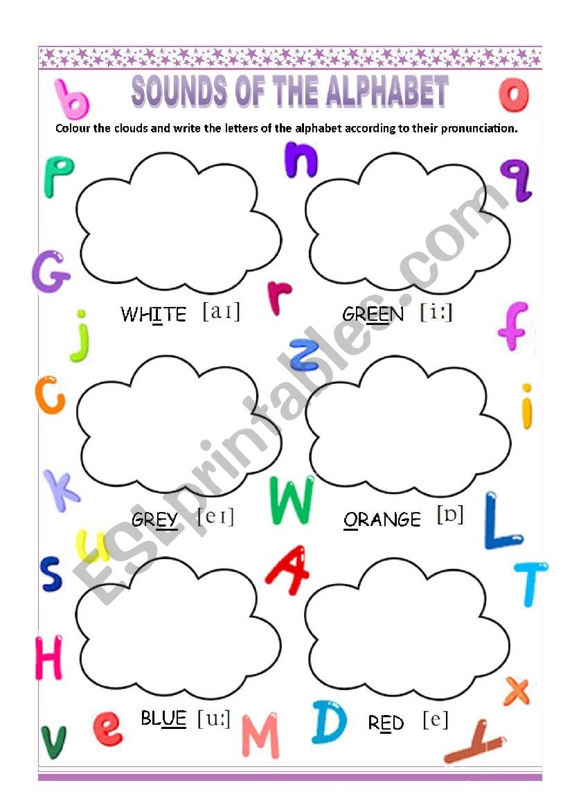 Sounds of the Alphabet worksheet