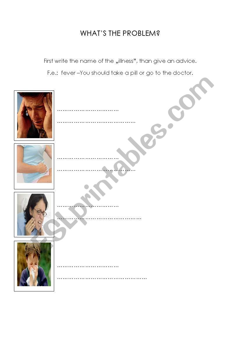 Whats the matter? worksheet