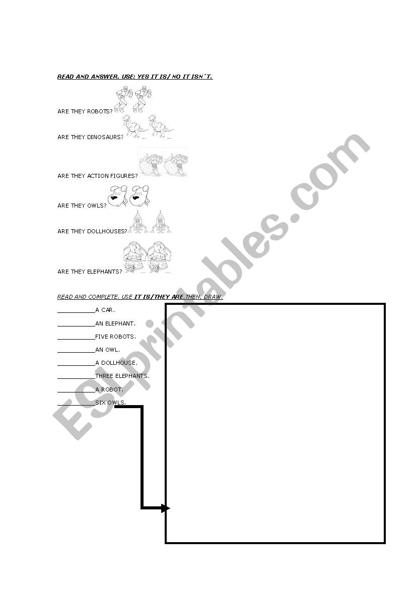 toys worksheet