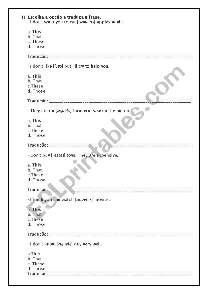 English Test - Beginer 2 worksheet