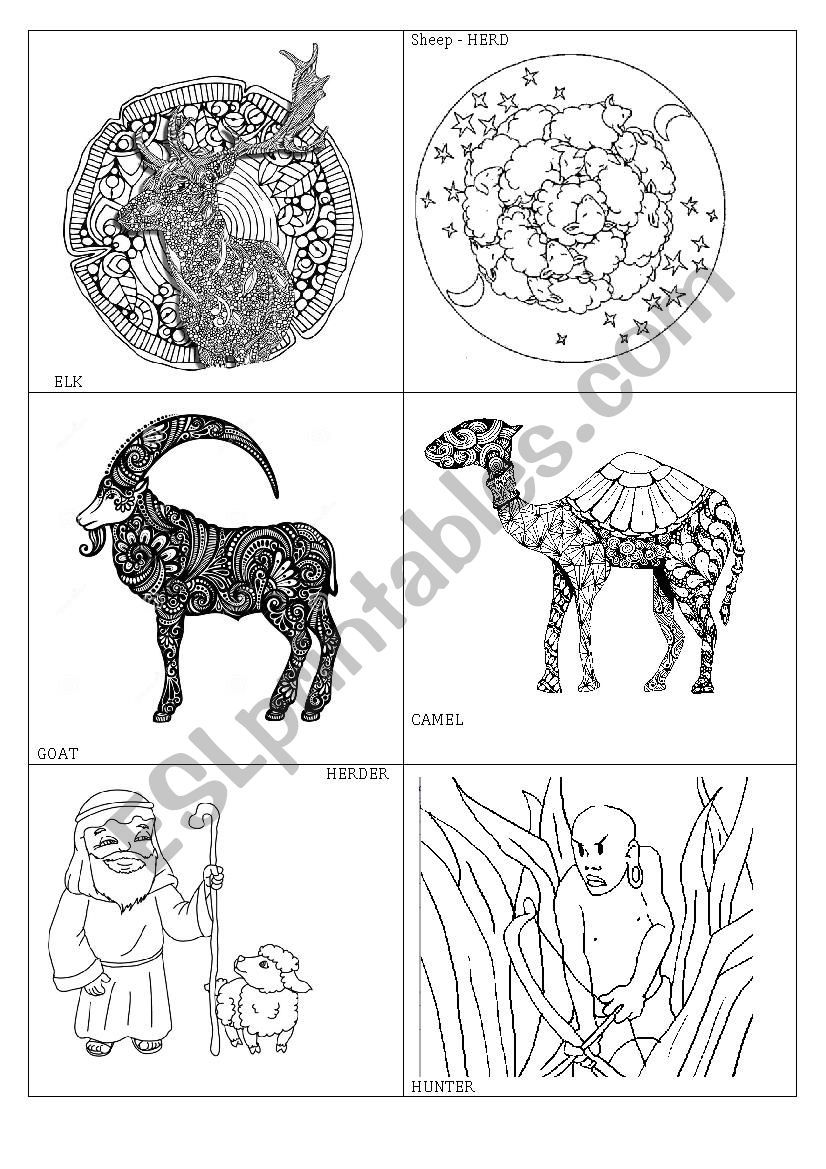 Nomads Mandala worksheet