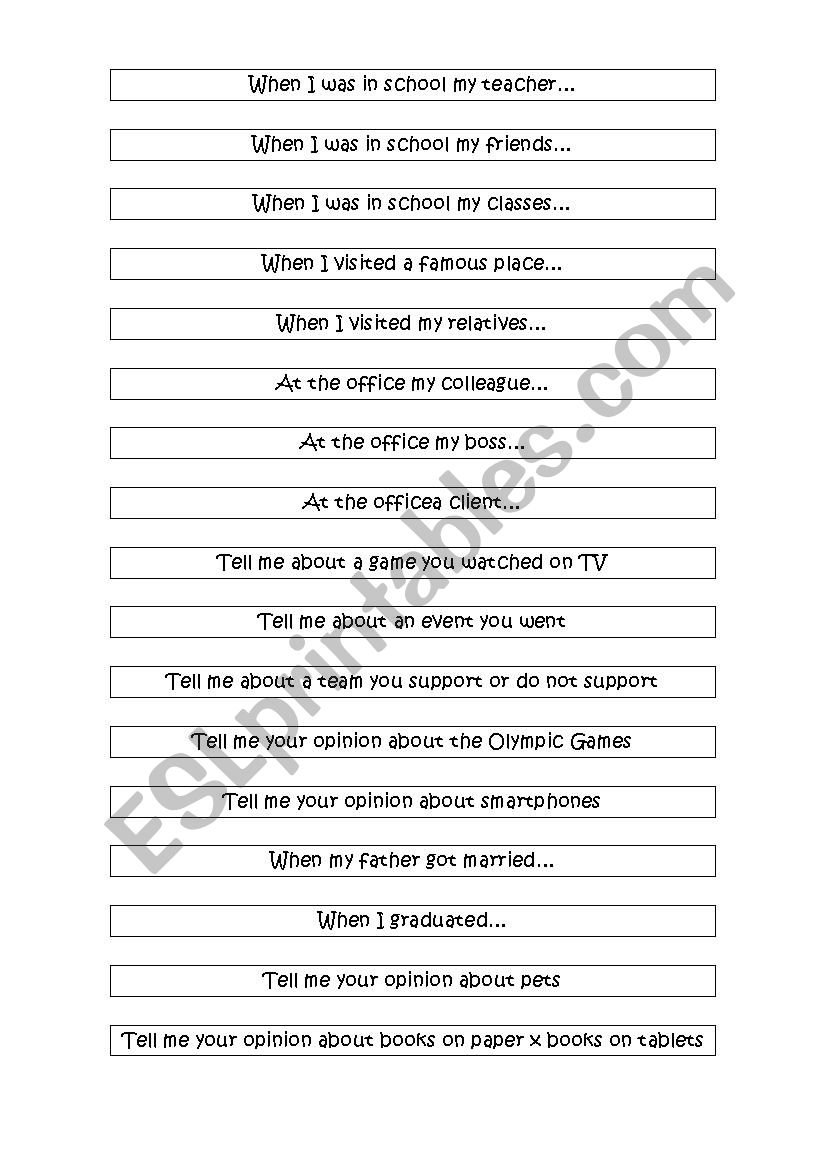 Starting Classes worksheet