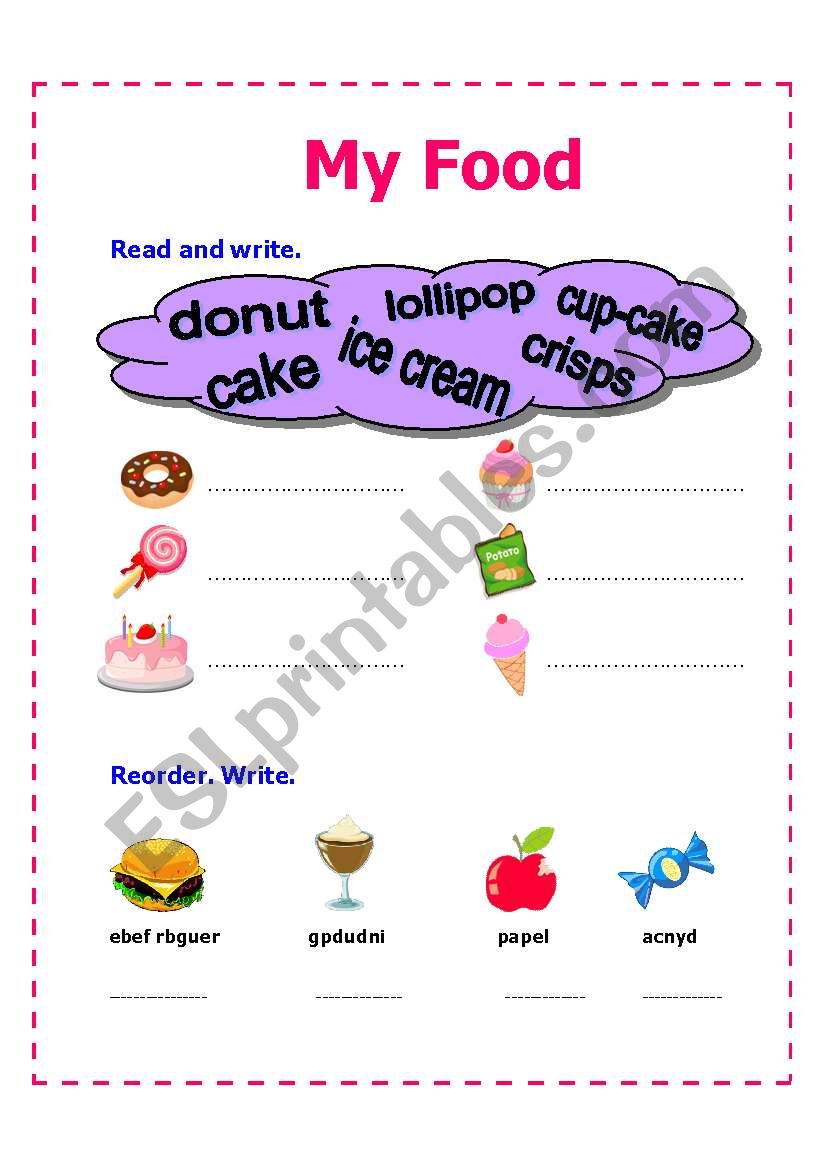 My Food Revision Quiz part 2 worksheet