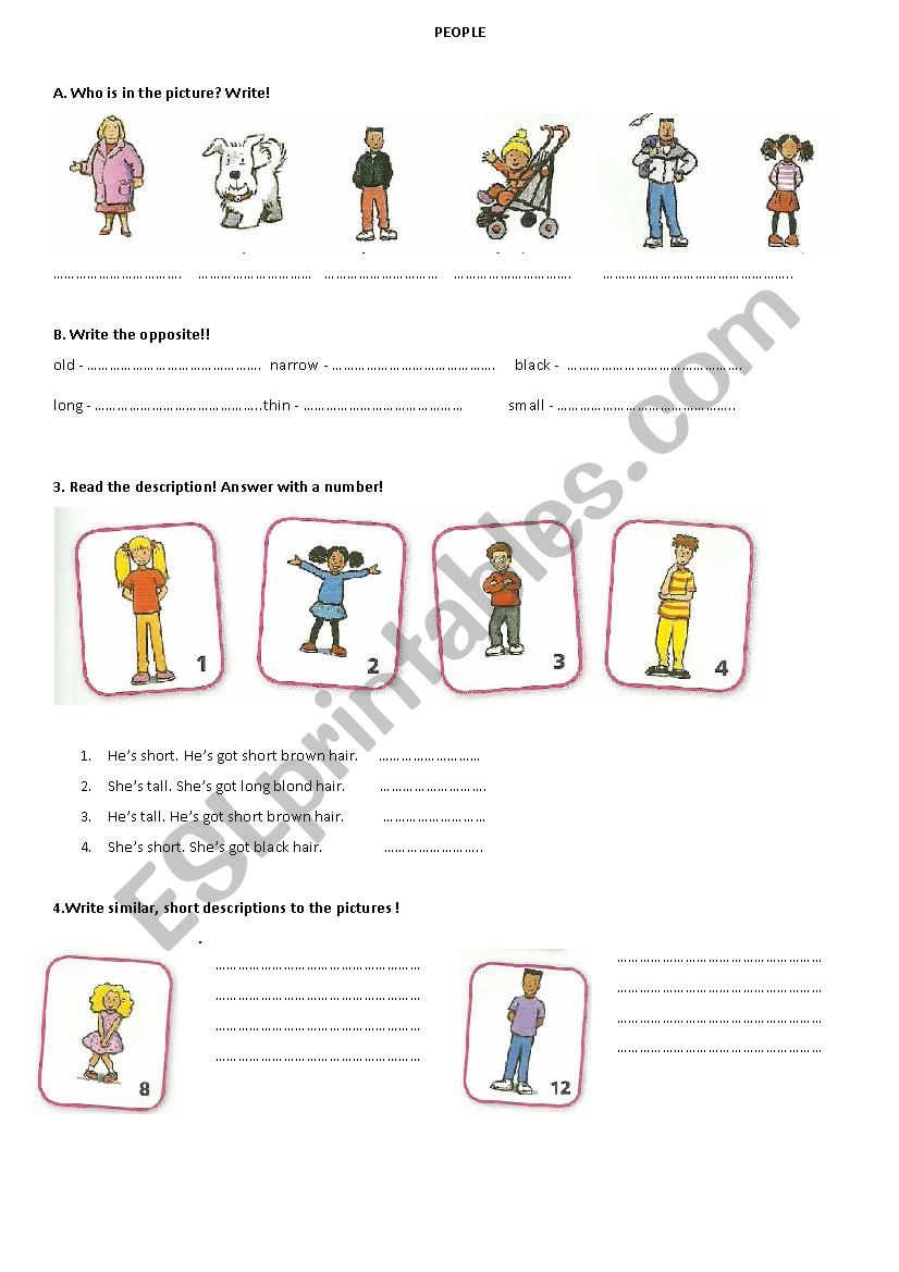People worksheet