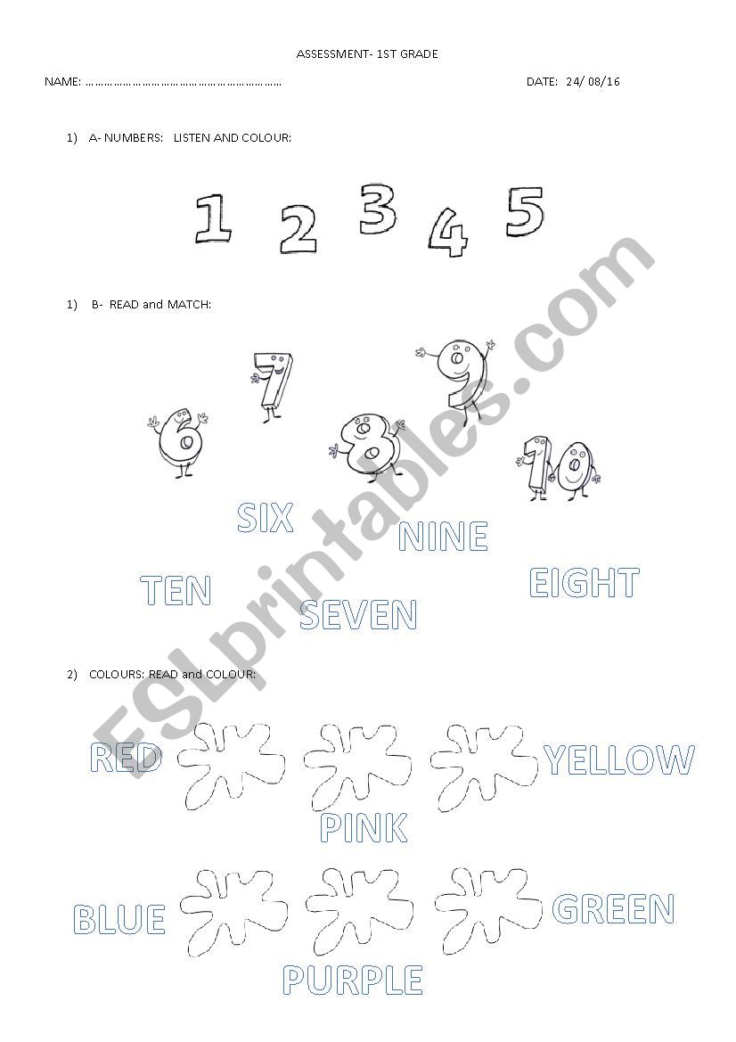 TEST/ PRACTICE WORKSHEET worksheet