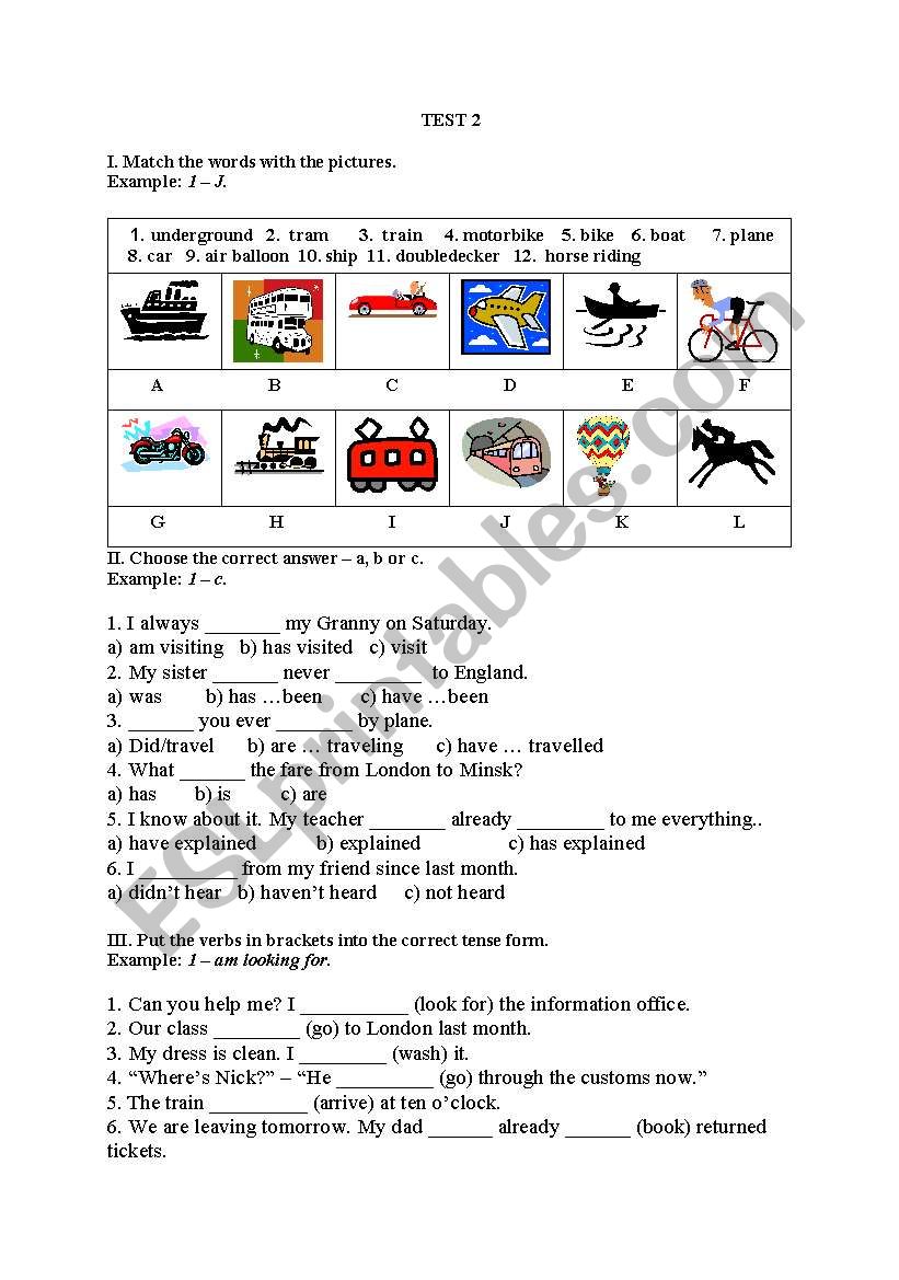 Test worksheet