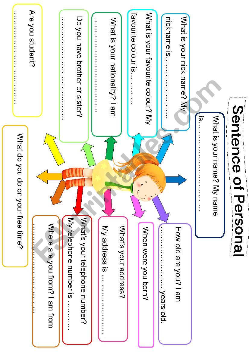 Introduce yourself worksheet