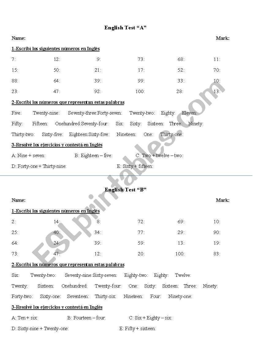 Simple Test about Cardinal Numbers